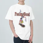 nidan-illustrationの"feeling good" ヘビーウェイトTシャツ