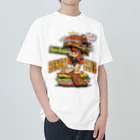 nidan-illustrationの"HUNGRY CLUB" ヘビーウェイトTシャツ