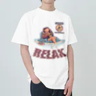 nidan-illustrationの"RELAX" ヘビーウェイトTシャツ