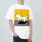 カムチャッカマーガリンドッグのお店のミニロゴ　黄色 ヘビーウェイトTシャツ