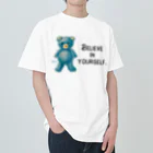 cocoartの雑貨屋さんの【Believe in yourself.】（青くま） Heavyweight T-Shirt