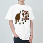 ハッピー・ラブラドールズのChocolate Lab Daddy　チョコレートラブラドール ヘビーウェイトTシャツ