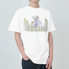 yuka0726のおむつぞうさんとおはな Heavyweight T-Shirt