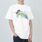 ちゅんTのヤマセミとカワセミ Heavyweight T-Shirt