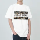 マースィーツの#stay home カモ柄 ヘビーウェイトTシャツ