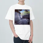 ケンタウルスの露のフォトデザイン(涼しげな道) ヘビーウェイトTシャツ