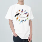 エダマメトイチ雑貨店のI love birds A 特大 Heavyweight T-Shirt