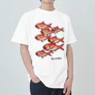 脂身通信Ｚの【魚シリーズ】キンメダイ♪群れ♪2107 ヘビーウェイトTシャツ