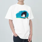 rakkosoda / コマイのペンギンの水槽 ヘビーウェイトTシャツ