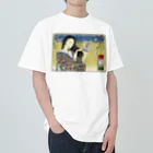 nidan-illustrationの"錦板を遣ふ女の図" #1 ヘビーウェイトTシャツ