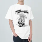 nidan-illustrationの"WHITE MUSTACHE CLUB"(タイトルなし)) Heavyweight T-Shirt