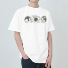 yuNN3のミナミコアリクイ　クリーム　ドット絵 Heavyweight T-Shirt