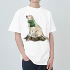 犬グッズの店しえるぶるーのマフラー犬　ラブラドルレトリバー Heavyweight T-Shirt