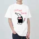 ミナミコアリクイ【のの】のLove and Peace ヘビーウェイトTシャツ