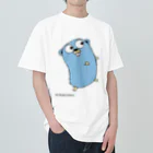 pyon4pyonのBlue Gopher くん ヘビーウェイトTシャツ