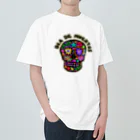 sandy-mのメキシコ風ドクロ Dia de muertos ヘビーウェイトTシャツ