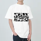 GyuUGyuUのギュウポケロゴ牛柄 ヘビーウェイトTシャツ