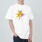 kimchinのカラフルな花　ストレリチア・極楽鳥花 Heavyweight T-Shirt