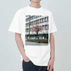 やまてるのdouble cherry blossom Heavyweight T-Shirt