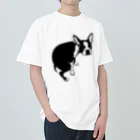 ぼすとんずのボストンテリアうんちの犬 ヘビーウェイトTシャツ