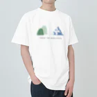 とほんSUZURI出張所の山と氷山 ヘビーウェイトTシャツ