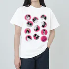 ☆pumpking cat☆の白黒チワワのメルトです⭐︎水玉 ヘビーウェイトTシャツ