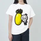 きくのらくがきのプラム形トマト(黄)ときく ヘビーウェイトTシャツ