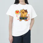 tokisanのラジカセ大好き猫 ヘビーウェイトTシャツ