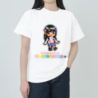 DIALOGUE＋のドットDIALOGUE＋ ゆりにゃ推しヘビーウェイトTシャツ(白) Heavyweight T-Shirt