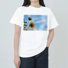 天乃鯱のミニひまわりと空 Heavyweight T-Shirt