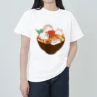 ashitahaikiruのすしズ丼 ヘビーウェイトTシャツ