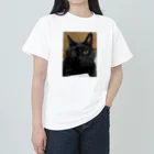 黒猫のひめちゃんの我が家のアイドルひめ ヘビーウェイトTシャツ