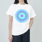 ひまわりの雪の華⑤アクアブルー Heavyweight T-Shirt