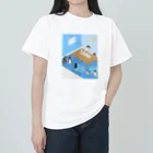 とりやまいろいろグッズのペンギンとアイスクリーム屋さん Heavyweight T-Shirt