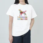 onehappinessのラブラドールレトリバー　マカロン ヘビーウェイトTシャツ