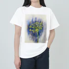 あおニャーマンの植物画着彩2 ヘビーウェイトTシャツ