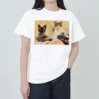 モカちゃんのモカちゃんとゴマちゃん Heavyweight T-Shirt