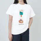 kayanoko worksの夏の猫ちゃん　（ソーダ） ヘビーウェイトTシャツ