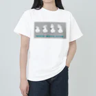 white-cockatooのタイハクオウム　mofumofu club ヘビーウェイトTシャツ