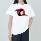 中華呪術堂（チャイナマジックホール）の【前プリント】人民帽猫 Heavyweight T-Shirt