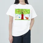 しえ*shopの希望の木　-壁紙用- ヘビーウェイトTシャツ