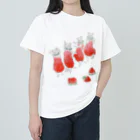 トコロコムギのいちごの妖精にゃんこ ヘビーウェイトTシャツ