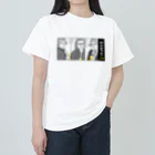 ビールとアート TM-3 Designの偉人 × BEER（三人の音楽家）黒線画・枠付 ヘビーウェイトTシャツ