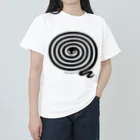 Shop Soul-SearchingのSpiral Snake-Black ヘビーウェイトTシャツ