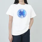 Cyan's graphicsのBlue graphics(circle) Heavyweight T-Shirt