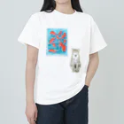 いろはにゃんこ堂の金魚をガン見するスナドリネコさん Heavyweight T-Shirt