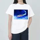 まぁの海の生き物屋さんの虹色ジンベイザメさん Heavyweight T-Shirt