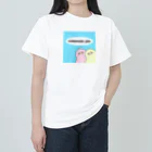 もこもこイエティのひょっこりもこもこイエティ ヘビーウェイトTシャツ