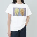 ろばぱかアニマルTシャツのアルパカのもふ尻ツインズ ヘビーウェイトTシャツ