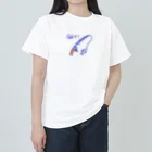 feee.co/フィー子(マーメイド)の青とオレンジの世界(釣り) Heavyweight T-Shirt